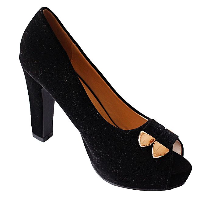 Womens PeepToe High Heel  Shoes  Black Jumia  Uganda