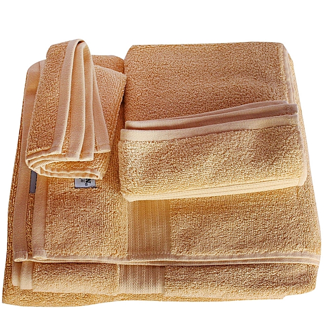 Buy Generic Bath Towels Set Gold online | Jumia Uganda