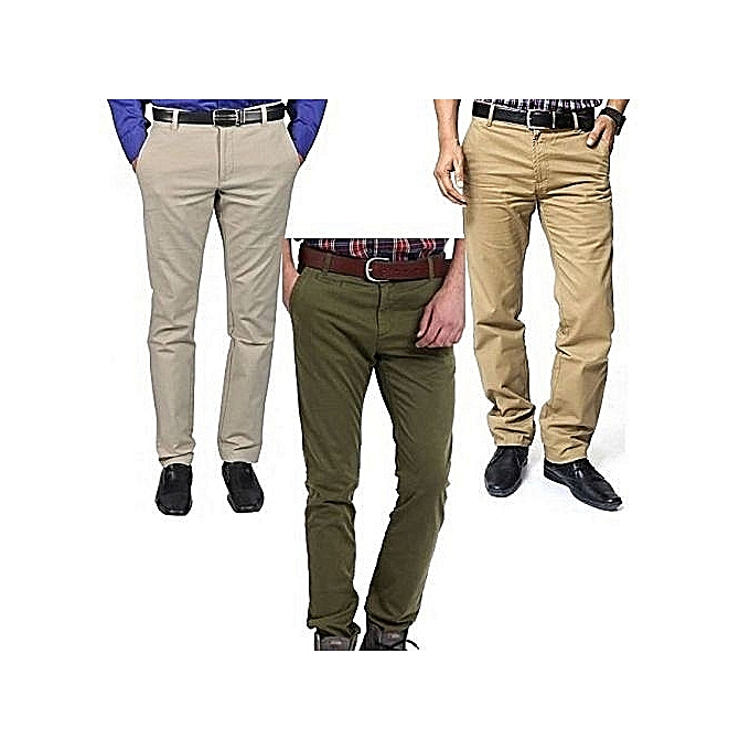 Bundle Bundle Of 3 Men's Khaki Pants | Jumia Uganda