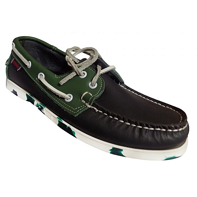 - Men's Smart Casual Formal Sebago Dockside Shoes - Black, Green ...