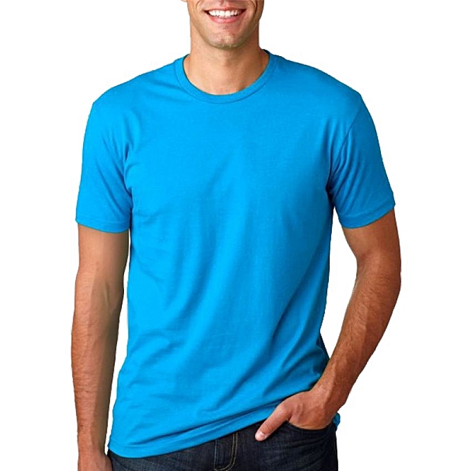 - Sky Blue Men's Plain T-Shirt | Jumia Uganda