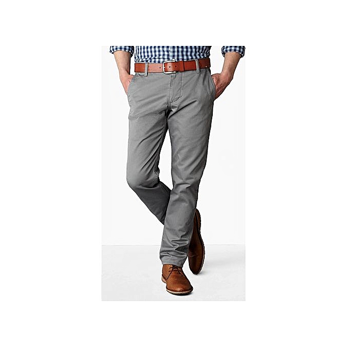- Men's Khaki Trouser - Light Grey | Jumia Uganda