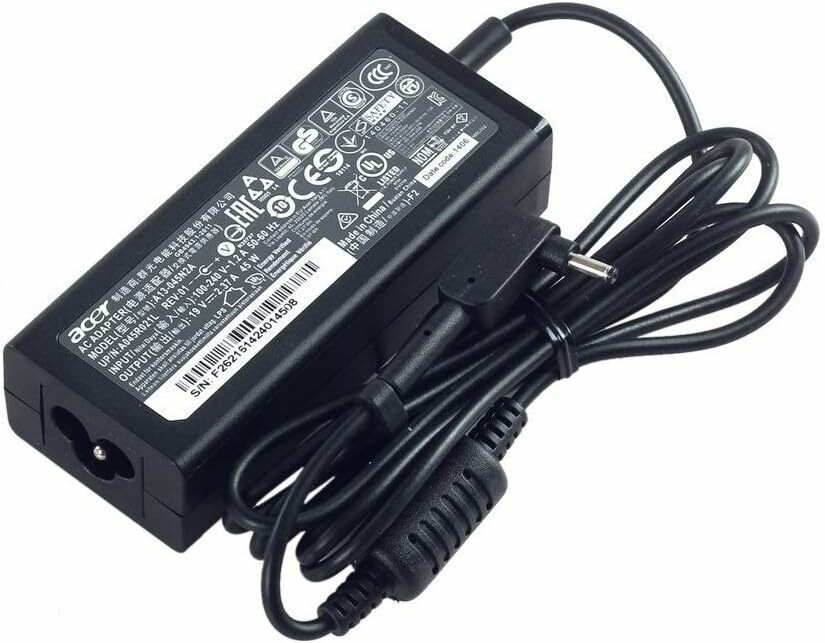 Amazon.com: ACER 19V 2.37A 45W 3.0/1.1mm Small Pin AC Adapter for ACER  Aspire One Cloudbook AO1-131 AO1-131 AO1-431 Chromebook 11 C730 Chromebook  R 11 C738T Chromebook 13 C810 : Electronics