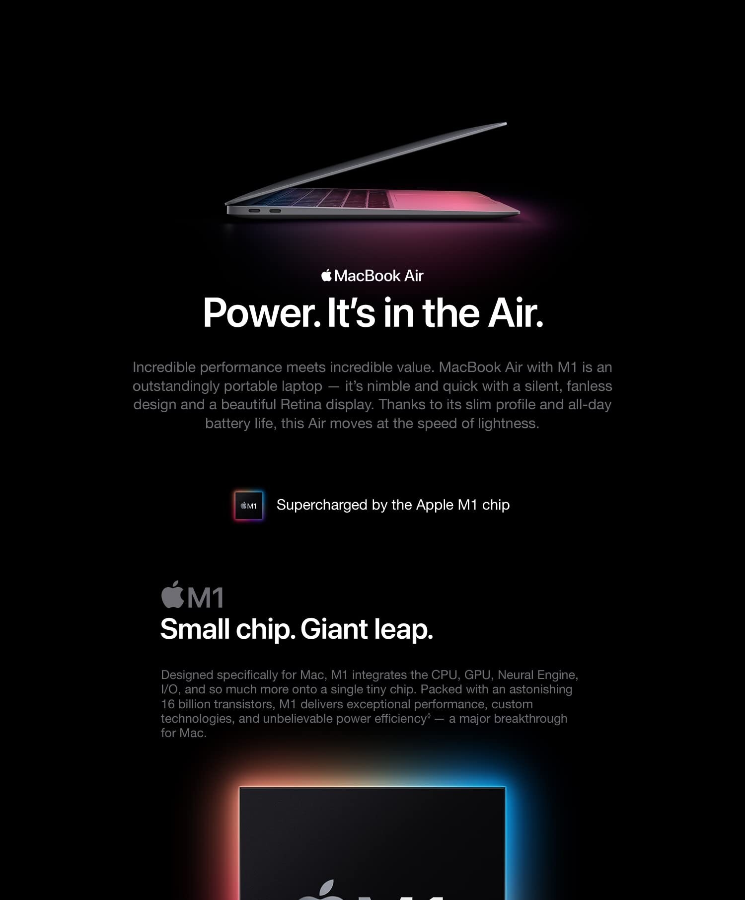 MaxBook Air 13-inch with M1 chip.