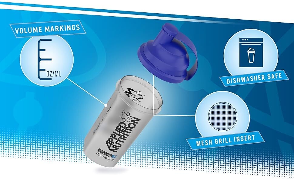 a blue bottle with a blue label that says ` ` unleash the beast''