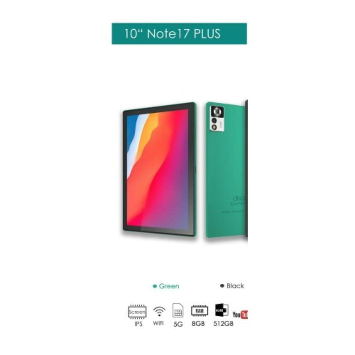 Discover Note 17 Plus Tablet with Keyboard - 5G - 10.1
