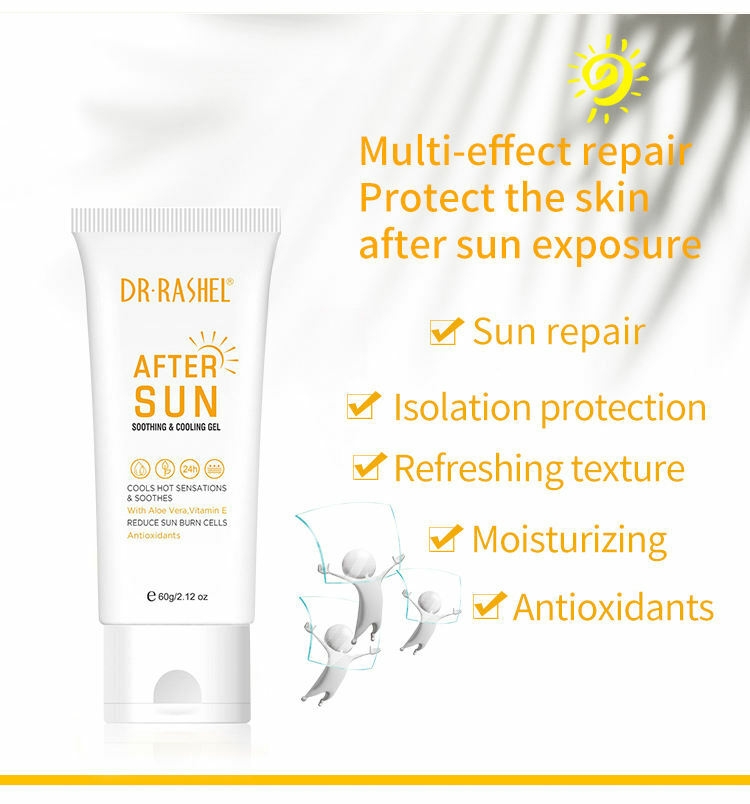 DR RASHEL After Sun Soothing and Cooling Gel Enriched with Aloe Vera and Vitamin E 60g