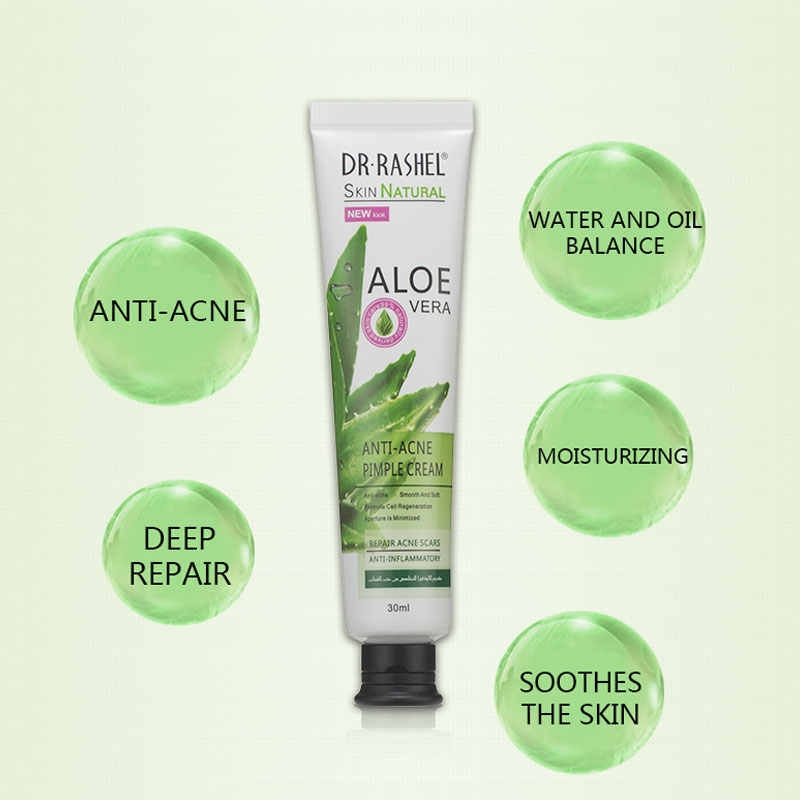 Dr. Rashel Aloe Vera Anti Acne Pimple Cream Anti Inflammatory Smooth Soft Skin Fade Scar 30ml