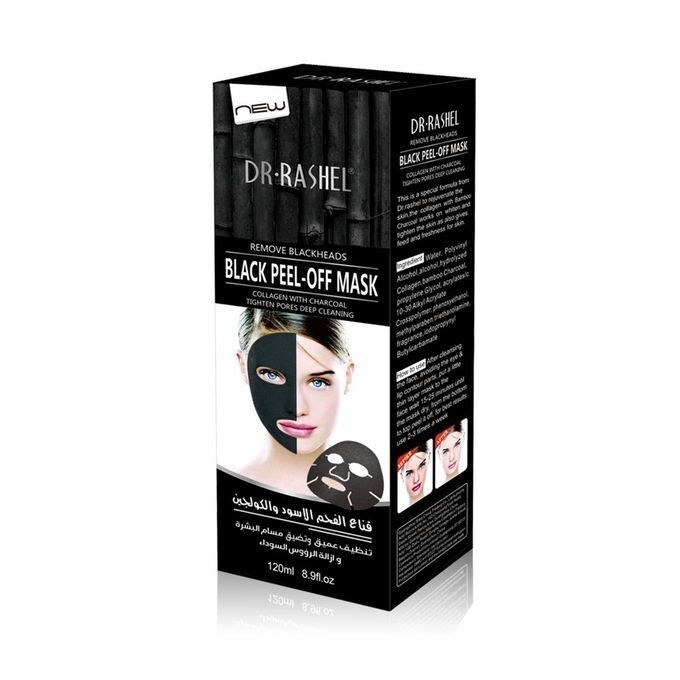 Dr. Rashel Black Peel-Off Mask With Collagen & Charcoal @ Best ...