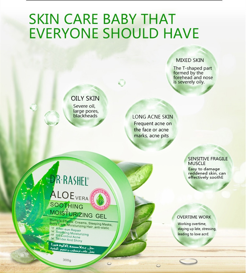 Hot Sale DR RASHEL Aloe Vera Soothing and Moisturizing Gel for Face and Body