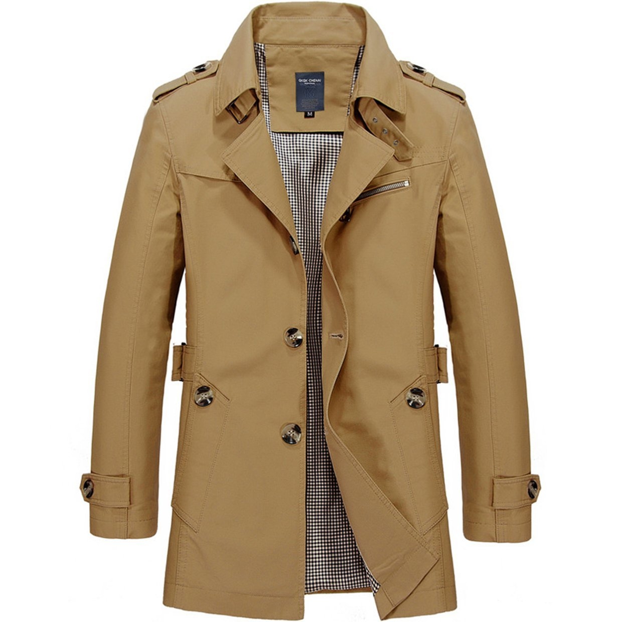 Shop Fashion Men Windbreaker Long Sleeve Jacket Casual Loose Coat ...