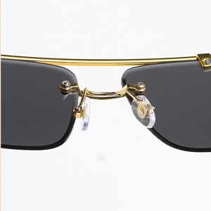 rimless sunglasses