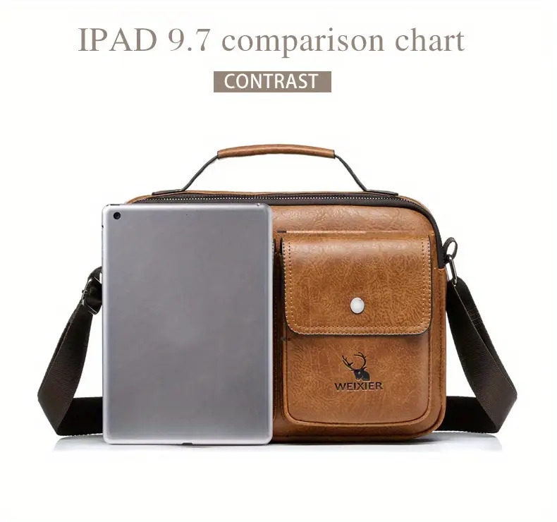 weixier shoulder bag mens messenger bag mens business satchel bag messenger bag handy shoulder messenger boys casual bag mens bag details 5