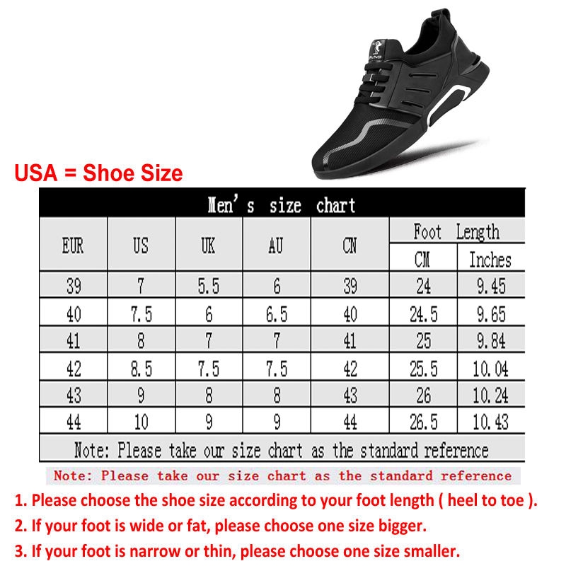 Yru Shoes Size Chart