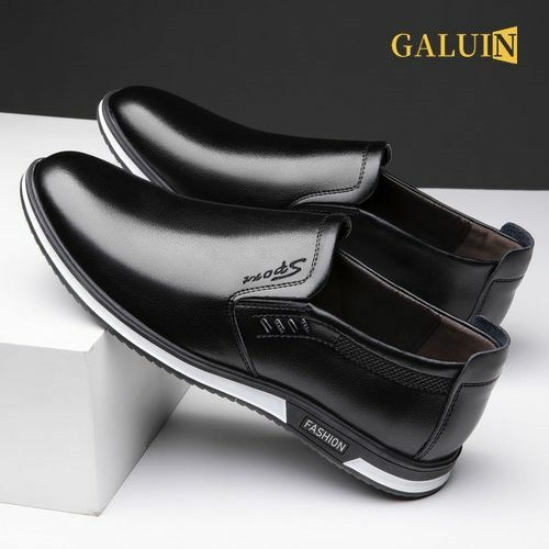 product_image_name-Fashion-Men's New Casual Breathable Black Leather Shoes-1
