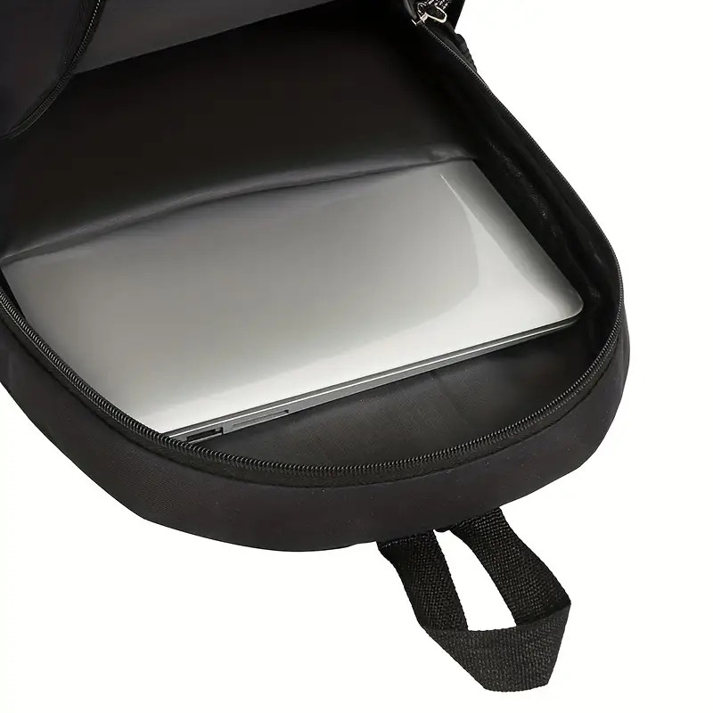 business three piece backpack male college students fashion backpack casual simple school bag computer bag details 4