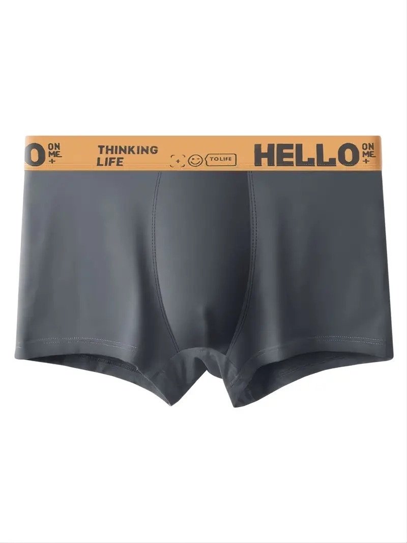 4pcs mens cotton soft comfortable stretch boxer briefs underwear for teen mixed color 1