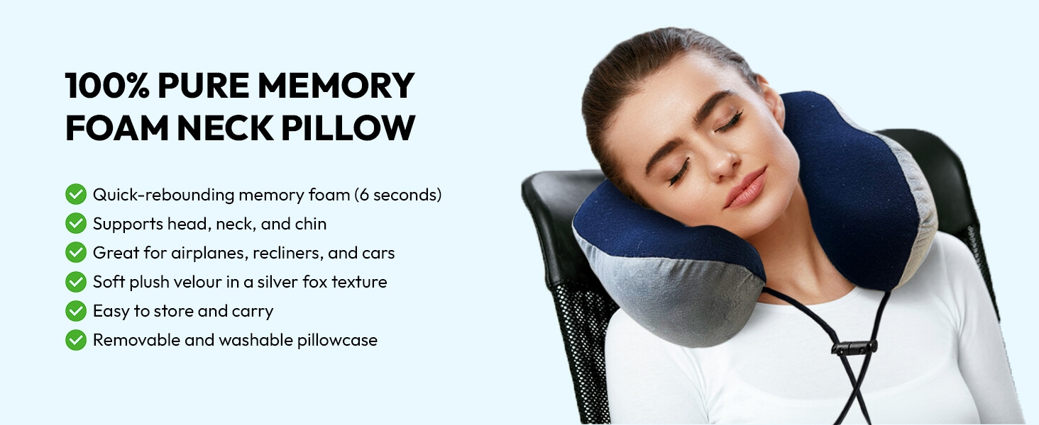 Memory Foam Neck Pillow