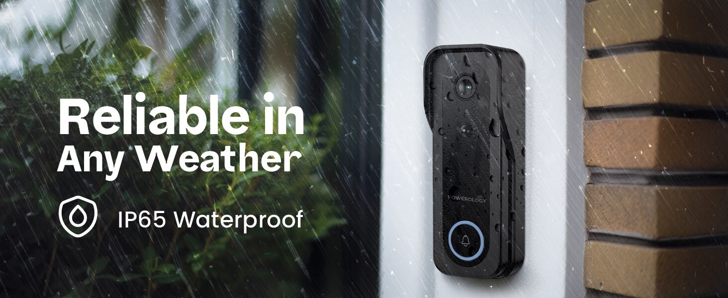 door camera, powerology door camera, chime, door security, security camera, night vision camera