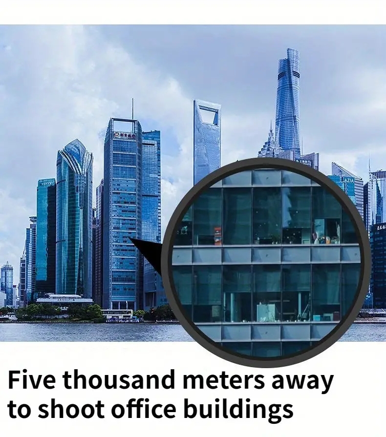 60x60 high power binoculars with coordinates bak4 portable telescope low light night vision hunting sports tourism sightseeing objective 36mm eyepiece 16mm magnification 10x details 16