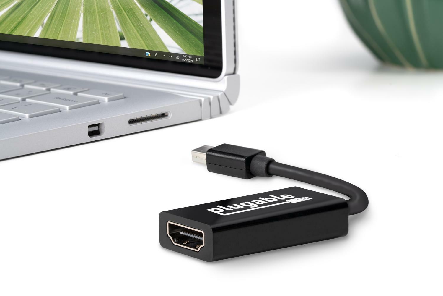 Mini DisplayPort to HDMI Active Adapter in front of computer