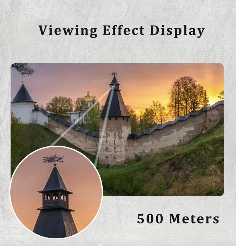 10 300x40 continuous infinite zoom monocular hd portable pocket telescope with mobile phone connecting stand tripod metal pull up monocular suitable for outdoors concerts hunting camping etc details 11