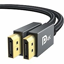 VESA Certified DisplayPort Cable, iVANKY DP Cable 6.6ft/2M, [2K@165Hz, 2K@144Hz, 4K@60Hz] High Speed Braided DisplayPort to D