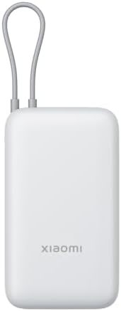 Xiaomi 22.5W Power Bank 20000mAh(Integrated Cable),USB-C Fast Charging, Portable External Battery,Large Capacity, Compatible with Multiple Devices, Including iPhone, Samsung, Airpods, iPadLight Gray