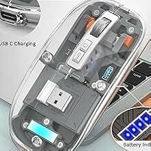 Wireless Tranparent Bluetooth Mouse