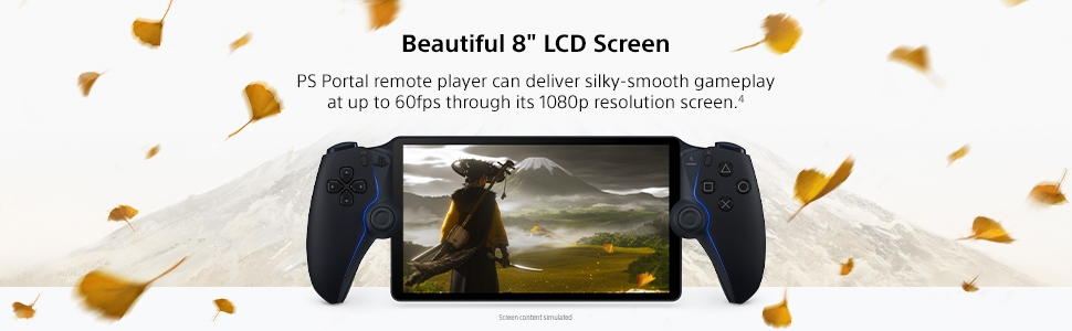 PlayStation Portal features an 8-inch 1080p LCD screen for smooth 60fps remote PS5 gameplay.