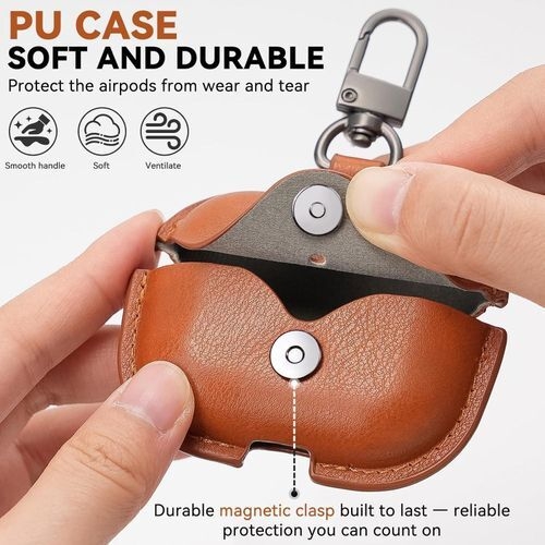 product_image_name-Generic-Leather Case Cover with Keychain for Airpods Pro 3rd Generation-2