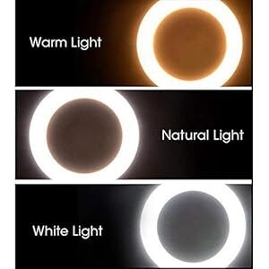 warm and nautral ring light