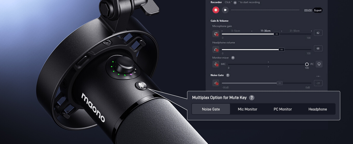 MAONO Dynamic Microphone PD300X