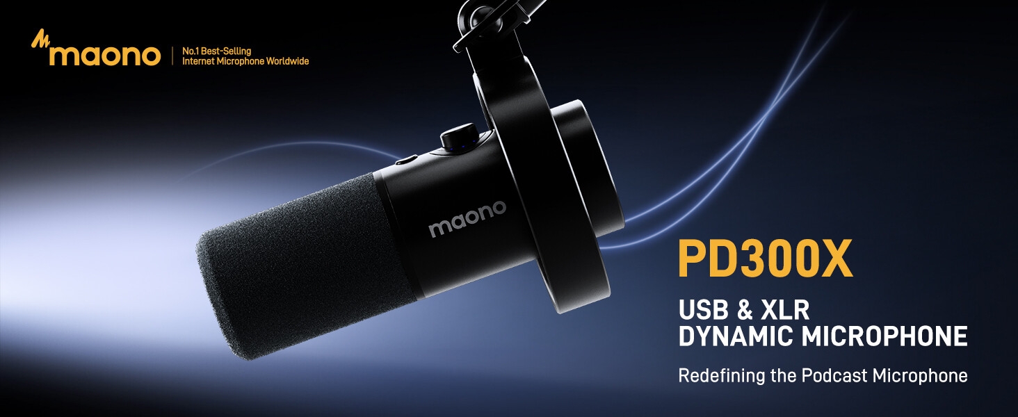 MAONO Dynamic Microphone PD300X