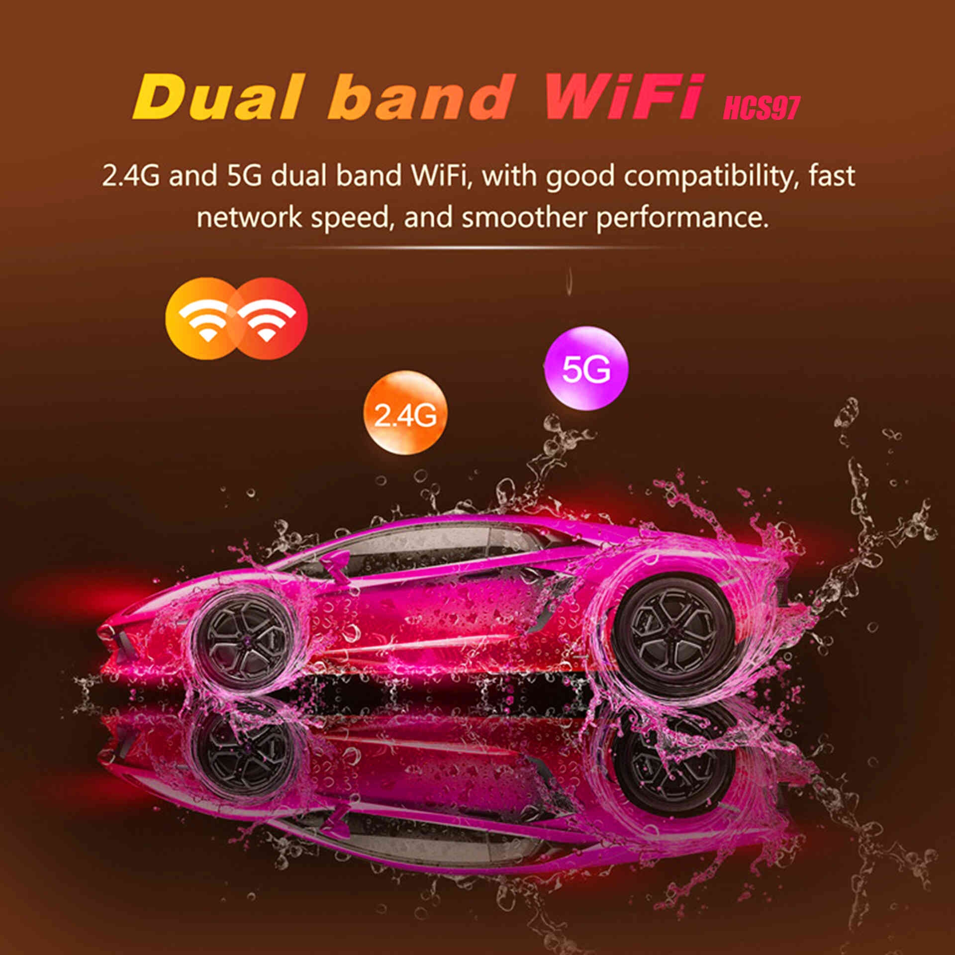 ZOKU HCS97 Awllinner H313 Android 13.0 8K TV Stick Remote Control 16GB Flash 1080p UK/EU/US Factory Price Cheap Android TV Stick