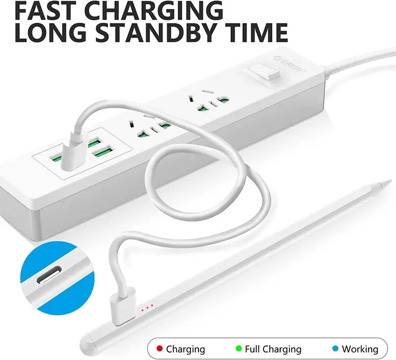 stylus pen for ipad with palm rejection active pencil compatible with 2018 2022 ipad pro 11 12 9 inch ipad 9th 8th 7th 6th gen ipad air 5th 4th 3rd gen ipad mini 6th 5th gen details 3