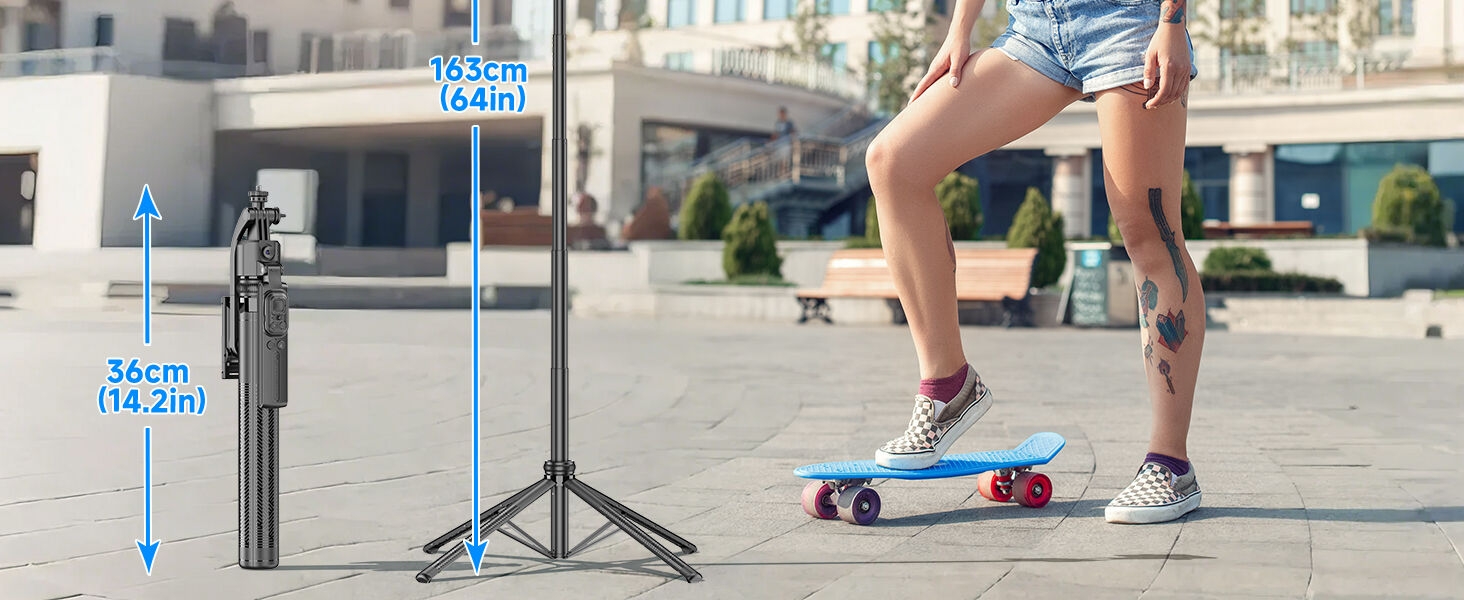 Selfie Stick Tripod Quadrapod