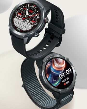 Mibro Smart Watch A2 (Black) - HD Display, Bluetooth Calling, 2ATM Waterproof, 70 Sports Heart Rate