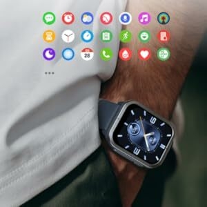 Mibro Smart Watch C3 (Black) - 1.85" HD Display, Bluetooth Calling, 10 Day Battery Life, 2ATM