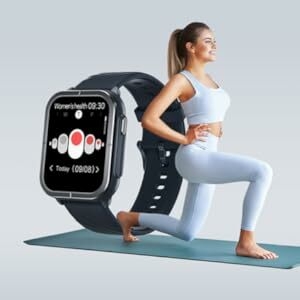 Mibro Smart Watch C3 (Black) - 1.85" HD Display, Bluetooth Calling, 10 Day Battery Life, 2ATM