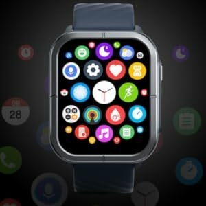 Mibro Smart Watch C3 (Black) - 1.85" HD Display, Bluetooth Calling, 10 Day Battery Life, 2ATM