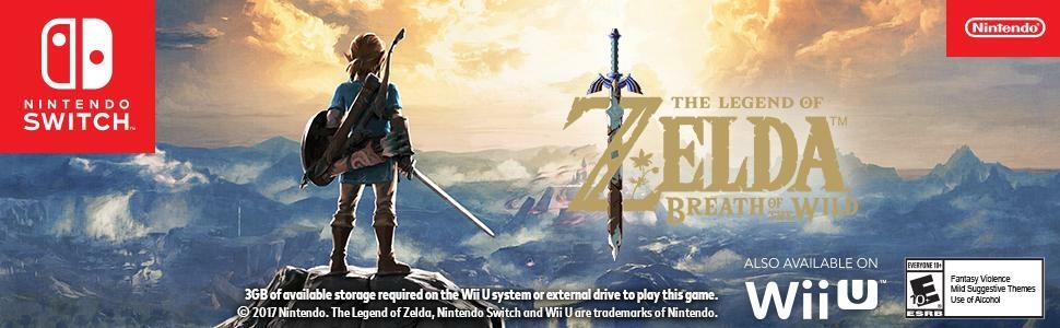 The Legend of Zelda Breath of the Wild Nintendo Switch Video Game (Nintendo Switch)