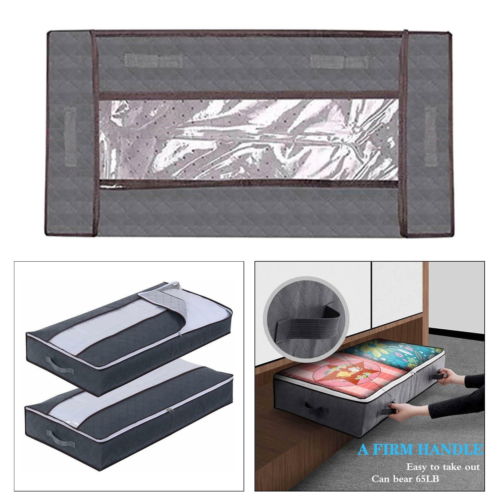 Under Bed Storage Bag Foldable Breathable for Wardrobe Clothes Toys Quilts