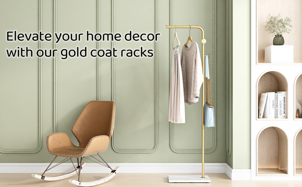 gold coat racks freestanding