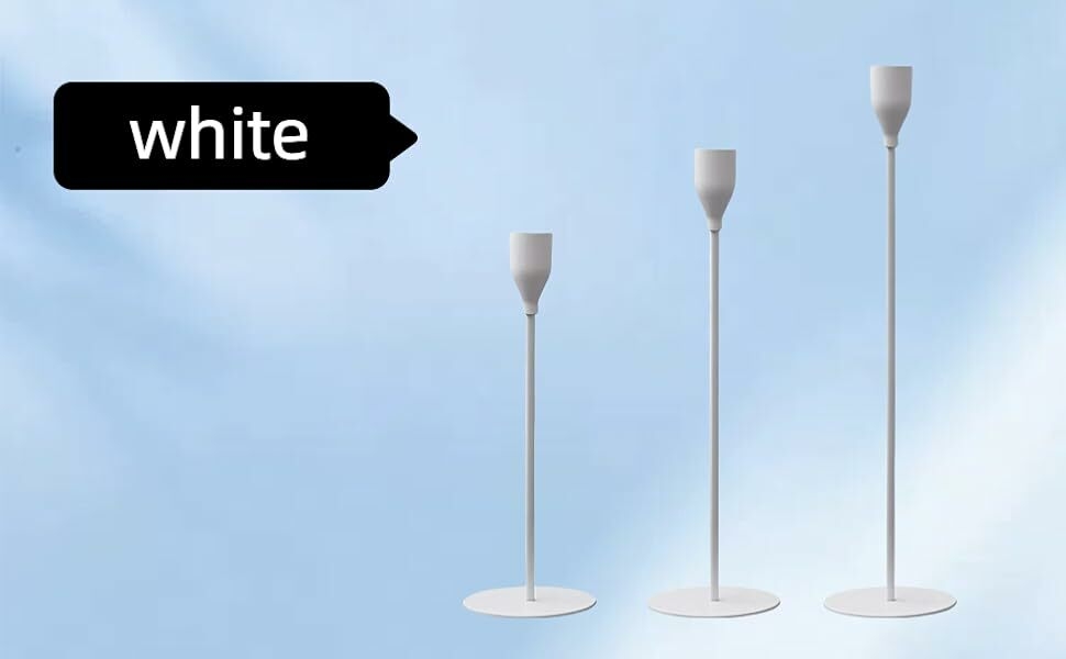 White candlesticks
