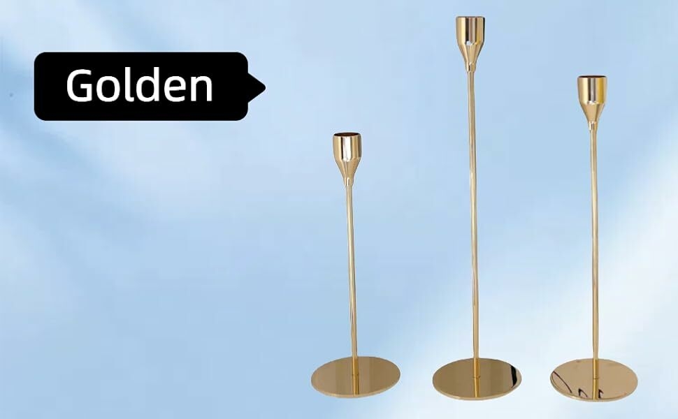 Golden candlesticks