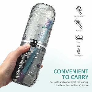 2pcs Travel Toothbrush Case with Cover