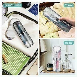 2pcs Travel Toothbrush Case with Cover