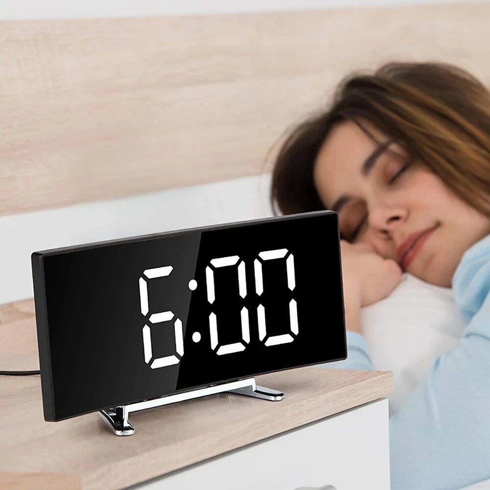 T39 Eye Protection Green Red White Digital Alarm Clock Dimmabl Table Clock LED Screen Alarm Electronic Clocks For Home Decor LED Desk Clock Temperature display 2024 - $14.99 –P7