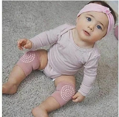 Multicolor Elastic Cotton Soft Breathable Baby Safety Knee Pads